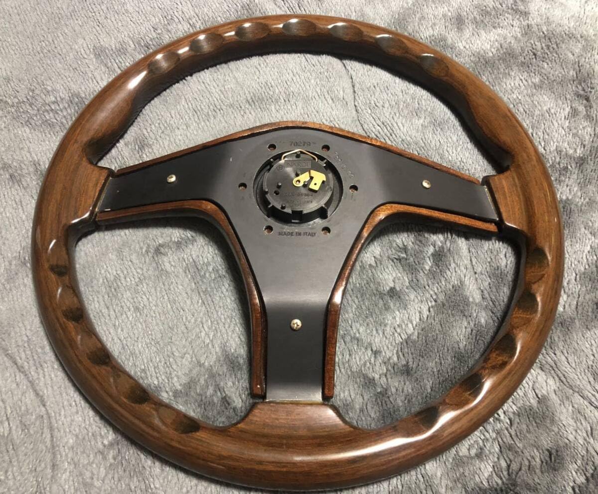 NARDI ナルディ GARA3 ガラ3 ウッド 当時物 Amazon.co.jp: 当時物NARDI ナルディ GARA3 ガラ3 ホーンボタン
